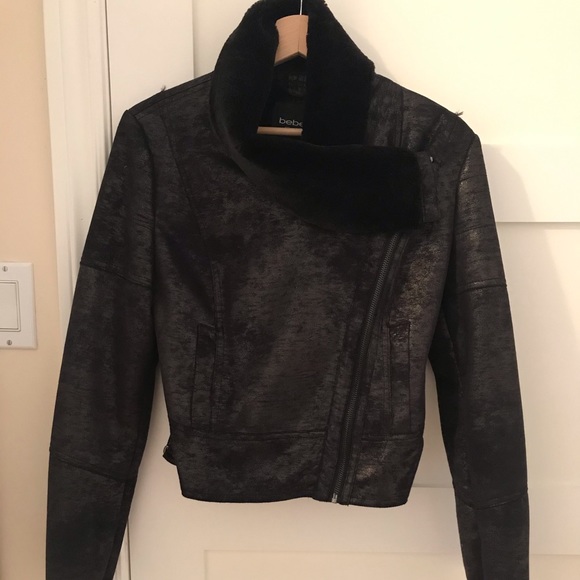 Bebe short faux leather jacket - Picture 2 of 3
